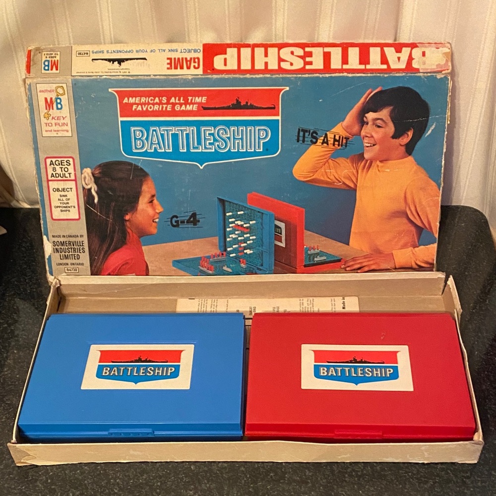 Vintage Battleship Game From 1971